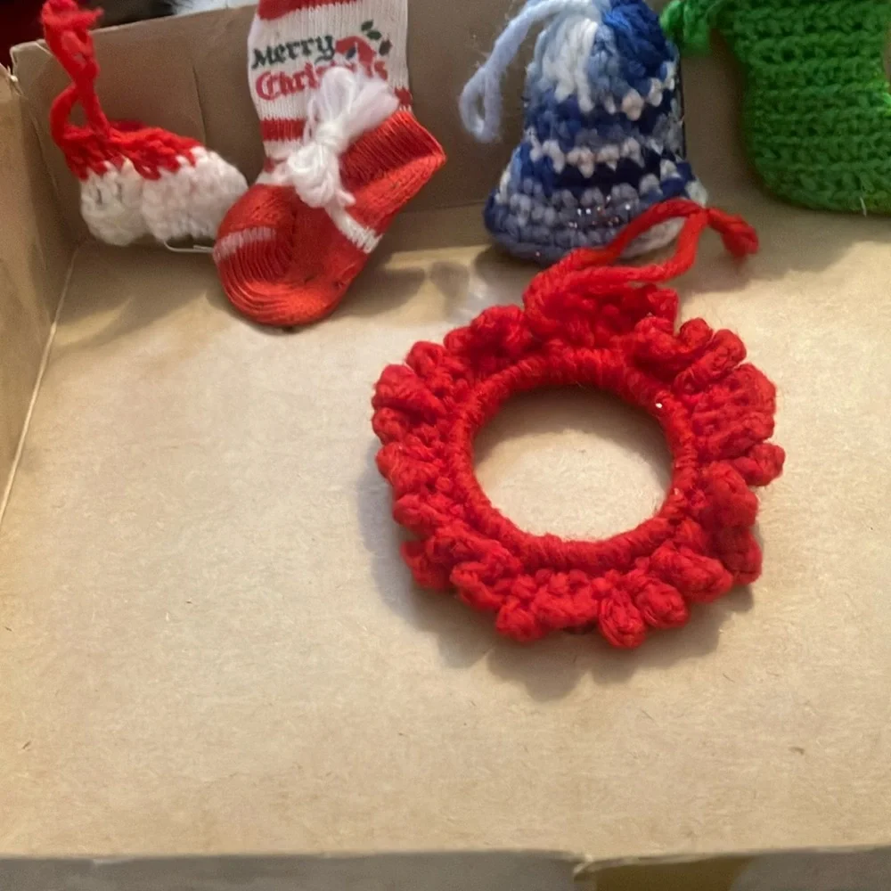 FINAL MARKDOWN Lot of handcrafted Christmas ornaments